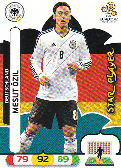 Mesut Ozil Germany Panini UEFA EURO 2012 Star Player #35